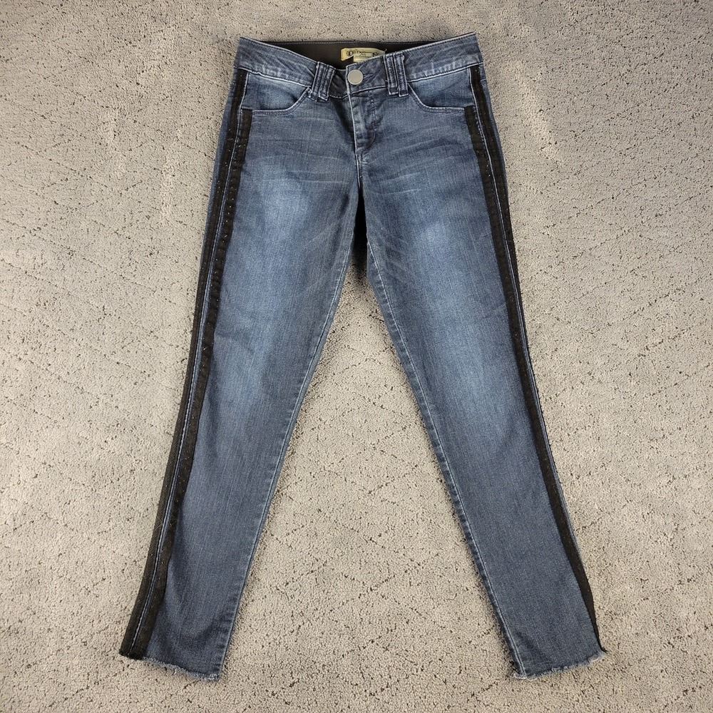 Democracy Jeans Womens 4 Blue Ab Technology Skinny Ankle Medium Wash Denim
